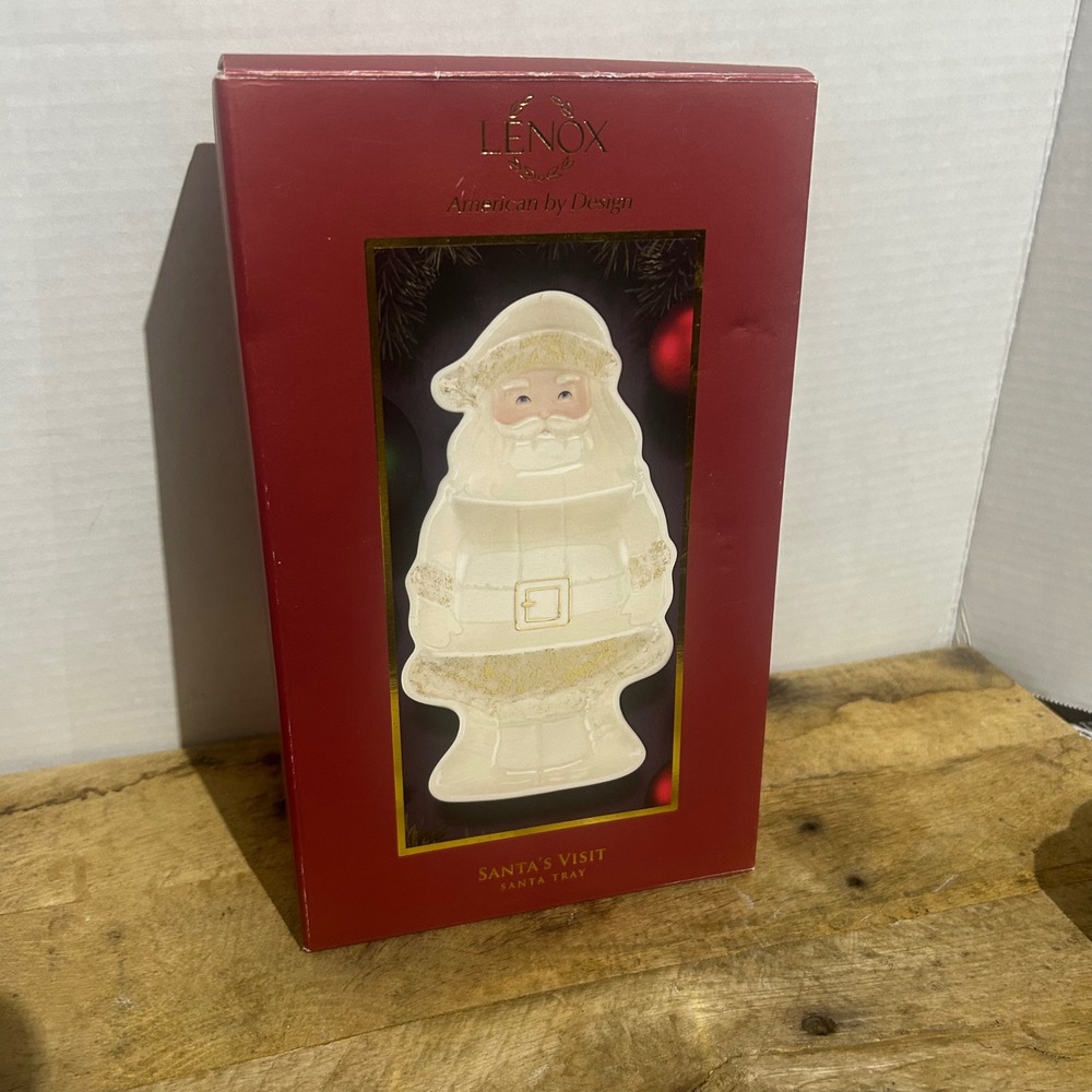 Lenox Santa's Visit Tray American by Design Christmas Holiday Serving‎ Dish